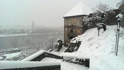 Bratislava Castle in Winter: HTC One Photos