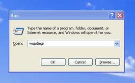Run Windows Update Manager