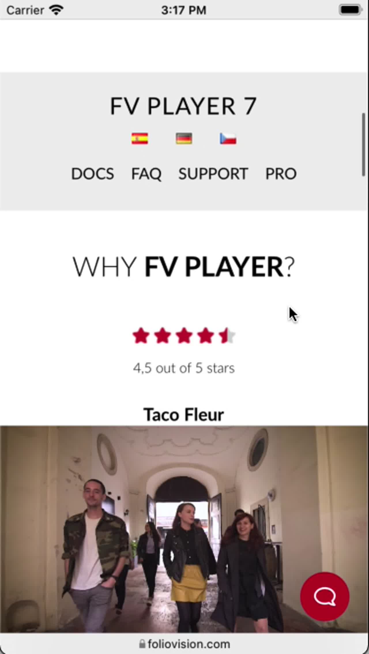 How the sticky video works on mobile