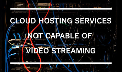 Cloud Hosting Providers where videos cannot be stored for playback on your website: OneDrive, ADrive, Dropbox