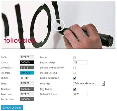 FV Flowplayer adds default volume setting