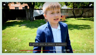 Setting Background Opacity for partially transparent FV Player Subtitles | New User Experience
