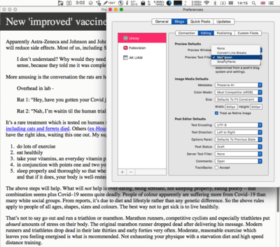Mac OS X publishing tools for WordPress: MarsEdit, Byword, Drafts and iAWriter