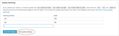 How to serve videos in multiple qualities