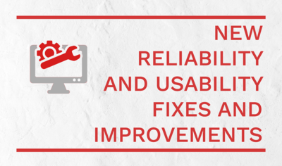 New Fixes and Improvements